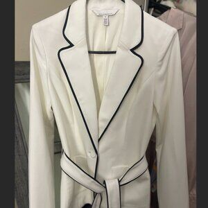 WHBM- White Blazer With Belt
